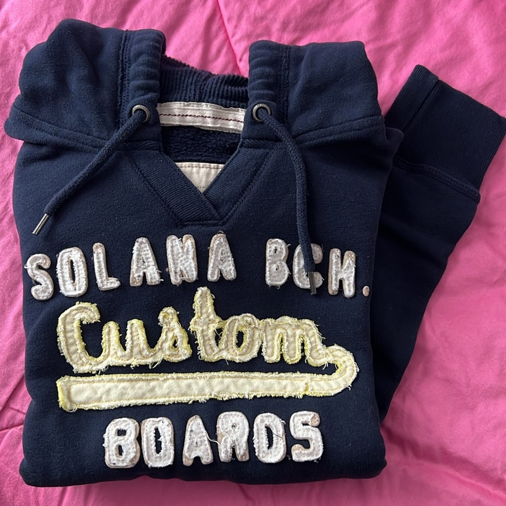 Dark blue Hollister hoodie